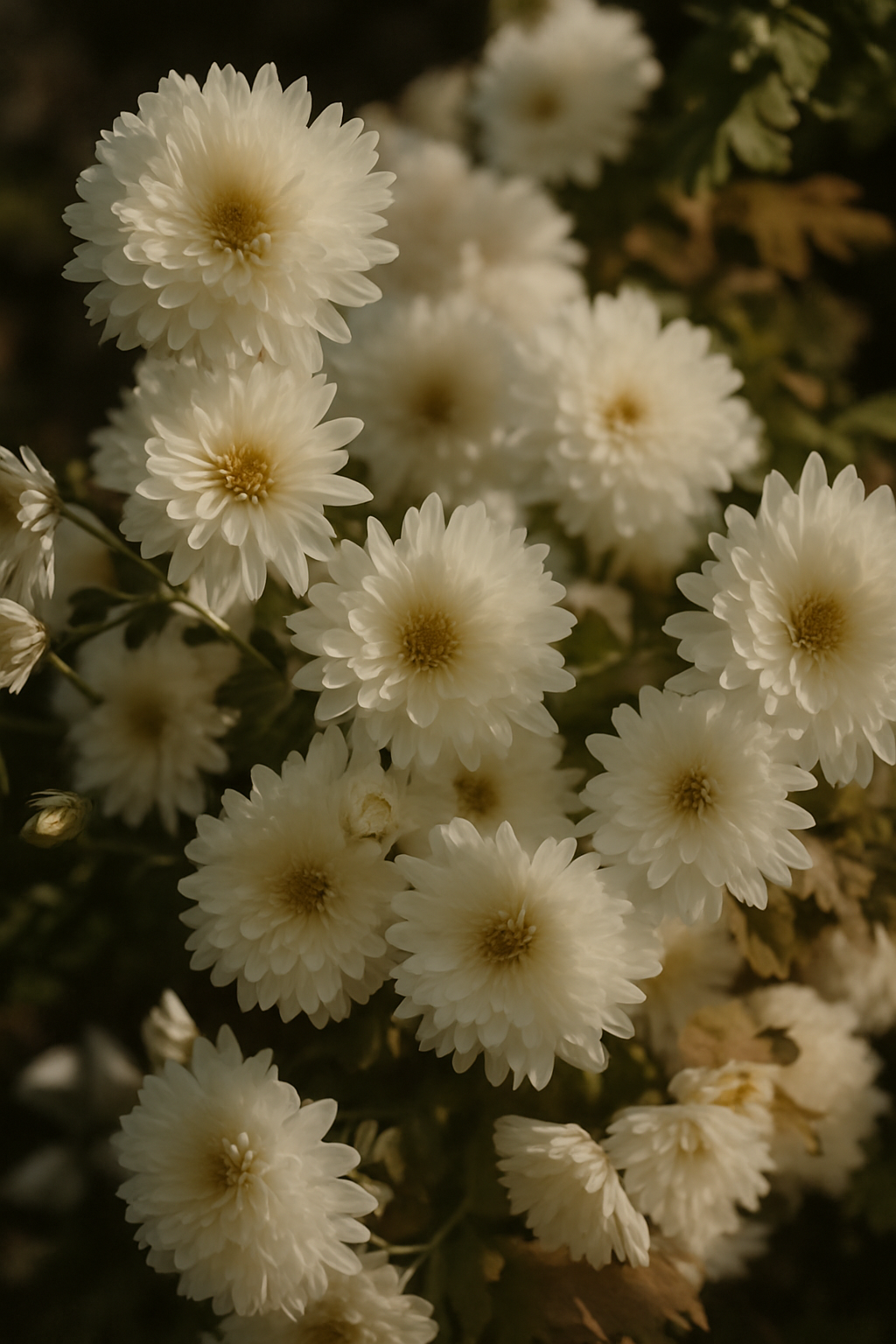 Fleurs blanches délicates